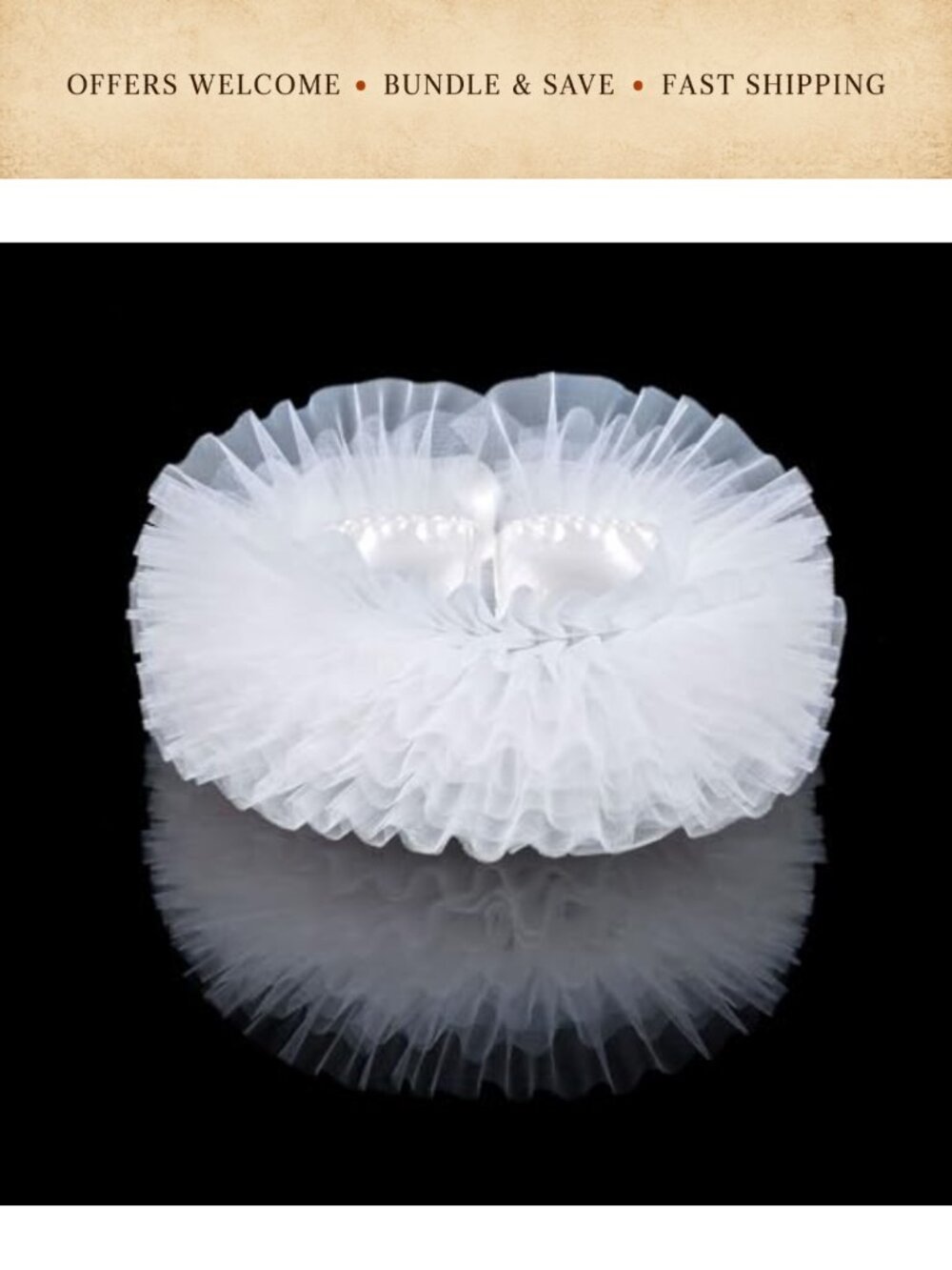 Tulle Ruffle Collar Layered Mesh Neck Victorian Renaissance Costume Accessory - Picture 6 of 6